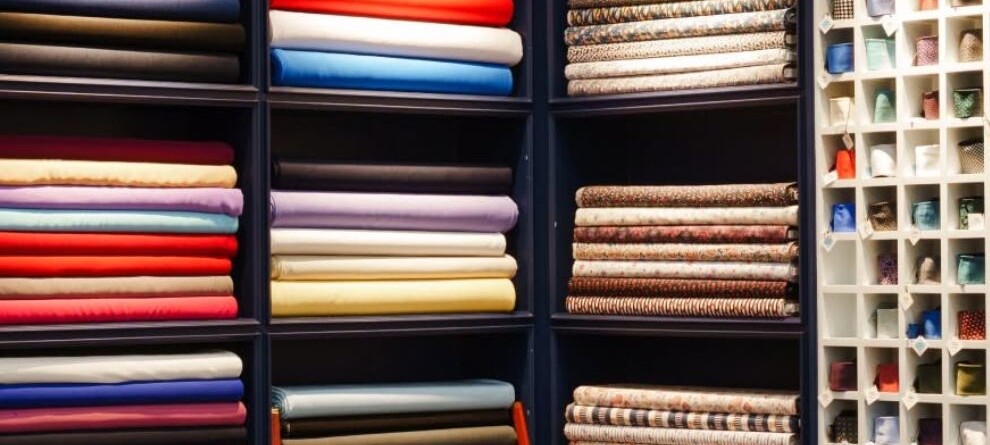 fabric in a suit fitting room in Bangkok